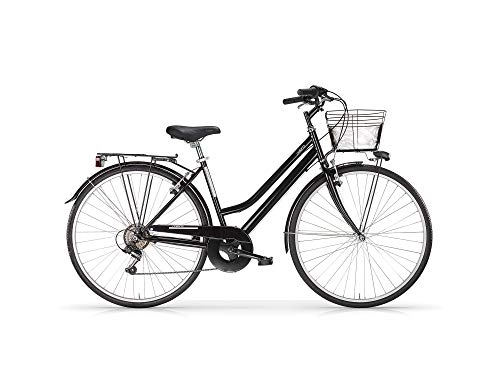 Vélos de villes : MBM Touring D TKK 28' Acc 6V, vélo Femme, Noir Brillant A01, XX