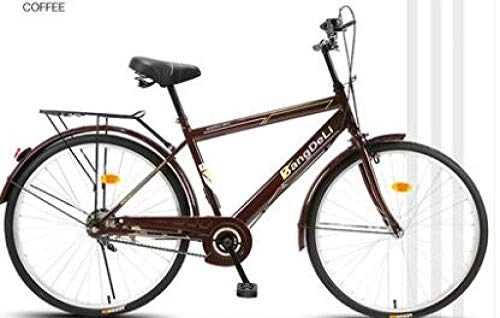 Vélos de villes : MOBDY Vlo vlo 26 Pouces Hommes s Adulte Fat Bike Commute Ordinaire Ville Casual Rtro Voyage LigStudents2020 New-Coffee_26_inch
