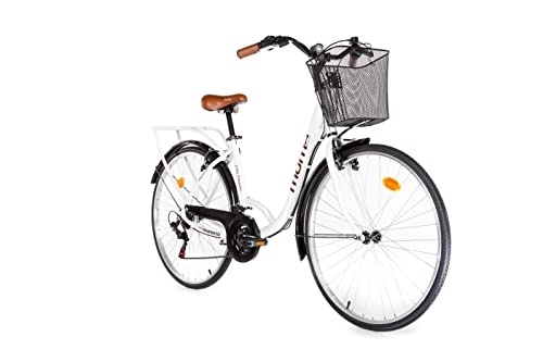 Vélos de villes : Moma Bikes, Vélo de Ville City Classic 28", Aluminium SHIMANO 18V