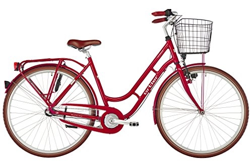 Vélos de villes : Ortler Copenhagen Light - Vlo de Ville - Rouge Hauteur de Cadre 50cm 2018 Velo Ville Femme