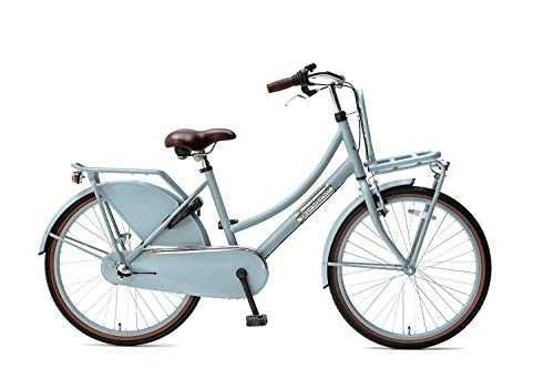 Vélos de villes : POPAL Daily Dutch Basic+ 24" 42cm Fille 3G Frein à rétropédalage Bleu Mat