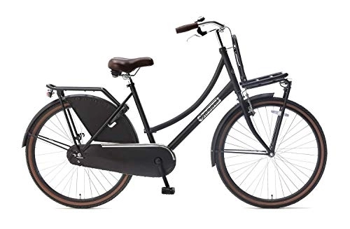 Vélos de villes : POPAL Daily Dutch Basic 26 Pouces 46 cm Fille Frein à rétropédalage Noir Mat