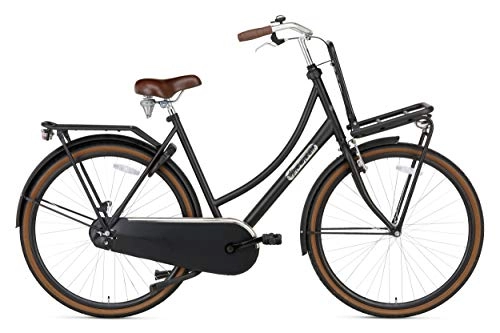 Vélos de villes : POPAL Daily Dutch Basic 28 pouces 50 cm Femme Frein à rétropédalage Noir mat