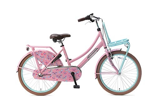 Vélos de villes : POPAL Daily Dutch Basic+ Frein à rétropédalage pour fille 3G, 22" 36 cm FR:38 Rose