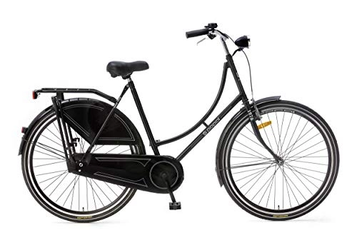 Vélos de villes : POPAL omafiets Basic 28 Pouces 50 cm Femme Frein à rétropédalage Noir