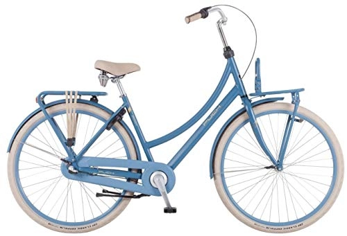 Vélos de villes : Puch Rock 28 Pouces 45 cm Femme 3SP Frein rtropdalage Bleu Mat