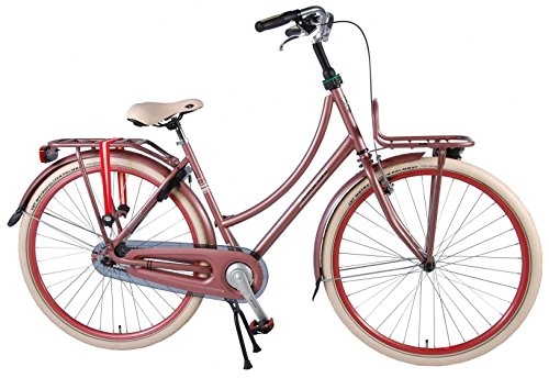 Vélos de villes : Salutoni Excellent 28 Pouces 56 cm Femme Frein Rtropdalage Rose