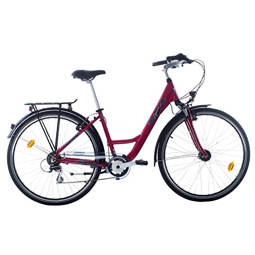 Vélos de villes : Sprint Capucine Vélo de Ville 28 Pouces pour Femme Cadre en Aluminium 43 cm