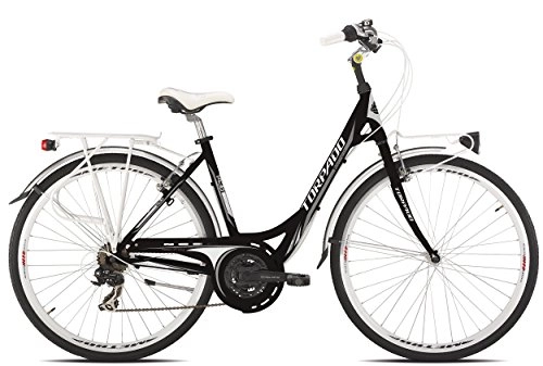 Vélos de villes : Torpado City Bike Femme T436 partenaires, femme, noir / blanc