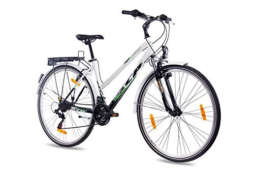 Vélos de villes : Unbekannt '28 "City Bike Trekking Cylindre de vélo pour Femme KCP terr ION Lady avec 18 Vitesses Shimano Noir / Blanc