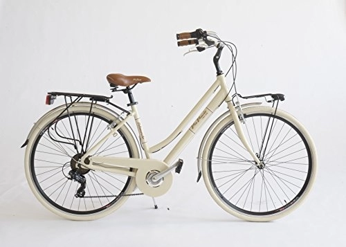 Vélos de villes : Via Veneto 605A Vélo pour femme, fabriqué en Italie, femme, beige cappuccino