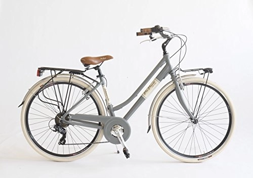Vélos de villes : Via Veneto 605A Vélo pour femme, fabriqué en Italie, femme, grigio gallante