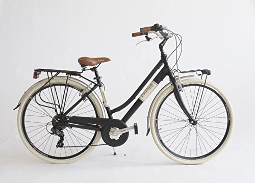Vélos de villes : Via Veneto 605A Vélo pour femme, fabriqué en Italie, femme, nero polvere di caffè