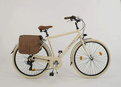 Vélos de villes : Via Veneto 605A Vélo pour homme, fabriqué en Italie, taille du cadre 54, beige Cappuccino.