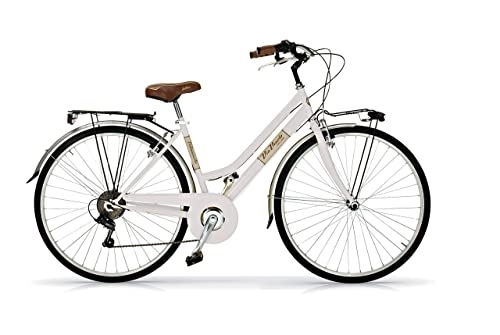 Vélos de villes : Via Veneto by Airbici Vélo Bici Citybike Aluminium Vintage Retro V-Brake Byciclette pour Femme Dame