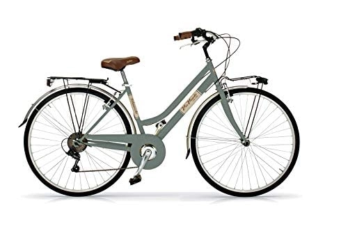 Vélos de villes : Via Veneto by Airbici Vélo Citybike Byciclette Vintage Retro Aluminium V-Brake Bici pour Dame Femme