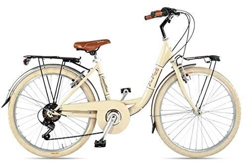 Vélos de villes : Via Veneto By Canellini Retrò vintage vélo et bicyclette bike Fille Junior 24 (Panna), crème