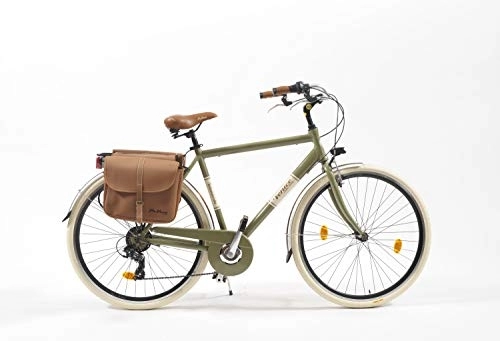 Vélos de villes : Via Veneto Vélo 605A pour homme, fabriqué en Italie, taille du cadre 50, vert opaque.