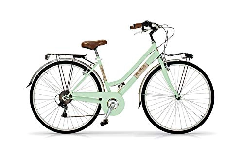 Vélos de villes : Vélo 28" pour femme Alure Via Veneto Shimano 6 V Vert Giulietta