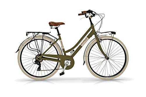 Vélos de villes : Vélo 28" pour femme, Elegance Via Veneto 6 V, en aluminium, vert