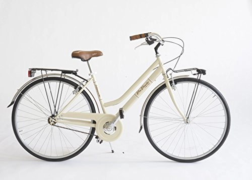 Vélos de villes : Vélo 603 pour femme, fabriqué en Italie, Via Veneto, femme, beige cappuccino