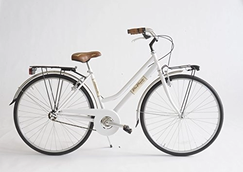 Vélos de villes : Vélo 603 pour femme, fabriqué en Italie, Via Veneto, femme, bianco gelato