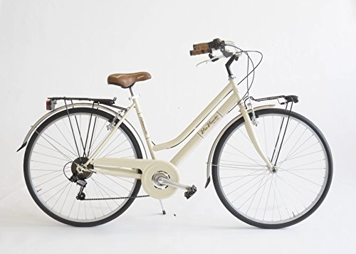 Vélos de villes : Vélo 605 pour femme, fabriqué en Italie, Via Veneto, femme, beige cappuccino