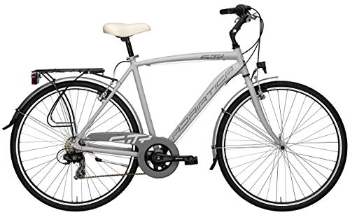 Vélos de villes : Vélo Cycles Adriatique sity 3 pour homme, châssis en aluminium, roue de 28 dérailleur shimano 18 vitesses, deux couleurs disponibles, gris