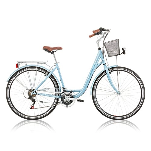 Vélos de villes : Vélo dame CENTRAL PARK 28" 6 vit. bleu 2017