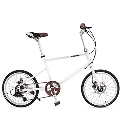 Vélos de villes : Vélo De Voyage for Adultes Vélo for Enfants en Plein Air Vélo De Route Park Park Vélo Étudiant Vélo en Aluminium Blanc Noir (Color : Blanc, Size : 16inch)