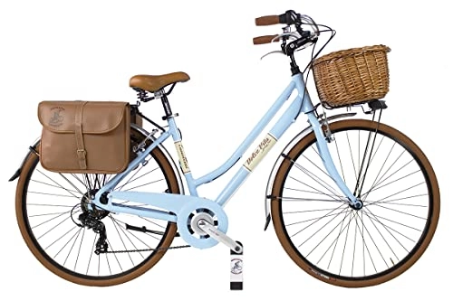Vélos de villes : Vélo doux vie by canellini vintage rétro voie vénitien aluminium femme bleu