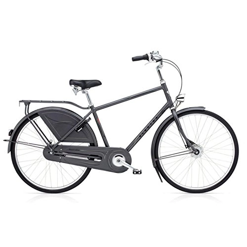 Vélos de villes : Vélo Hollandais ELECTRA Amsterdam 8i Royal gris Homme