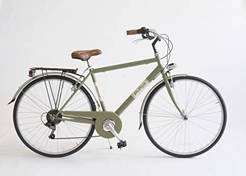 Vélos de villes : Vélo homme Allure 28" 6V Cadre en acier taille 54 Vert