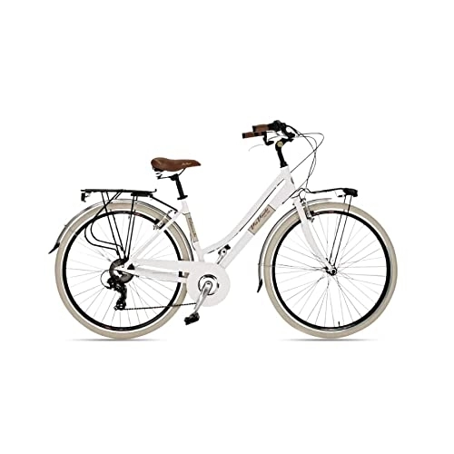 Vélos de villes : Vélo pour femme Elegance 28" 6V.TEL.ALUMINIUM TAILLE 46 BLANC