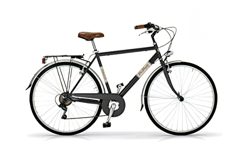 Vélos de villes : Vélo pour homme Allure 28" 6V Cadre aluminium taille 54 noir poudre