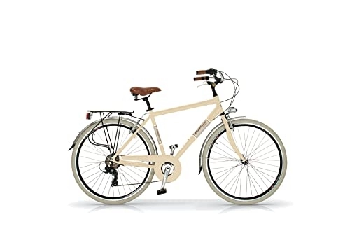 Vélos de villes : Vélo pour homme Elegance 28" 6V Cadre Alloy taille 54 Beige