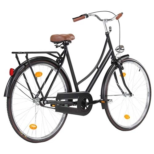 Vélos de villes : Wakects Vélo d'Extérieur, Selle Large pour Vélo Noir Mat pour Voyage