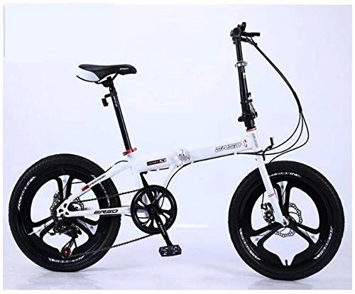 Vélos pliant : AJH vélo Pliant 20 Pouces vélo Adulte féminin Poids léger Vitesse étudiant Portable Ultra léger vélo