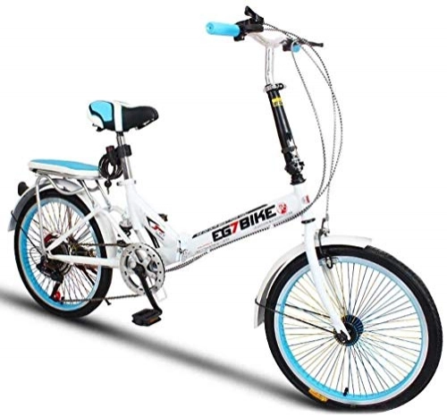 Vélos pliant : AJH Vélos Pliable Ultra léger Portable vélo Pliant Mini Petite Vitesse de Roue Shock Absorption (20 Pouces / 16 Pouces)