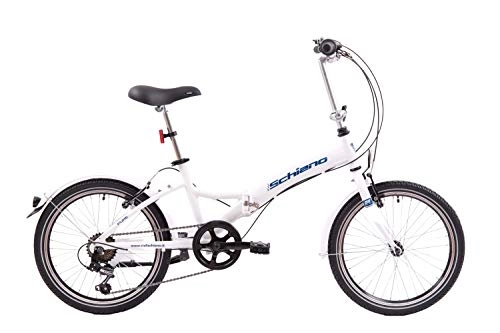 Vélos pliant : F.lli Schiano Pure Vélo Pliable Unisexe pour Adulte Blanc / Bleu 20