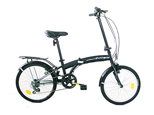Vélos pliant : FREJUS DP1X20106.Web Vélo Pliable Mixte Adulte, Noir, Taille : 20 Pouces