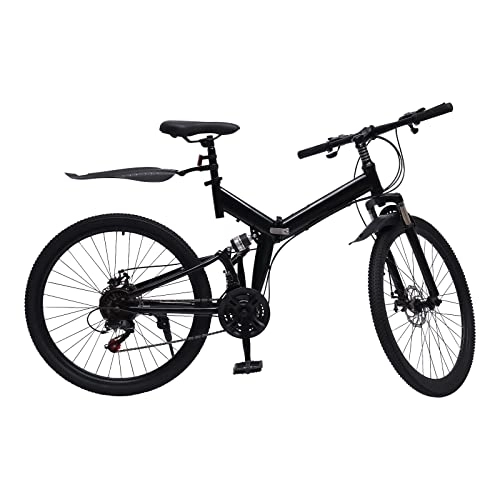Vélos pliant : Futchoy Vélo pliant 26" 21 vitesses - Vélo pliant VTT - Pour adultes - Frein à disque - Vélo pliant moderne - Concurrence pliable - Jusqu'à 150 kg