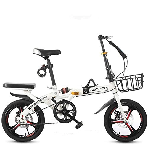 Vélos pliant : GuiSoHn Vélo pliable adulte 40, 6 cm adulte étudiant mixte vitesse variable ultra léger portable mini vélo