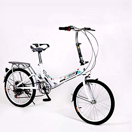 Vélos pliant : HFFFHA Mini Pliant Roues de vélo, Vélo à Vitesse Variable, à vélo vélos Siège réglable, Étudiant léger vélo (Color : F)