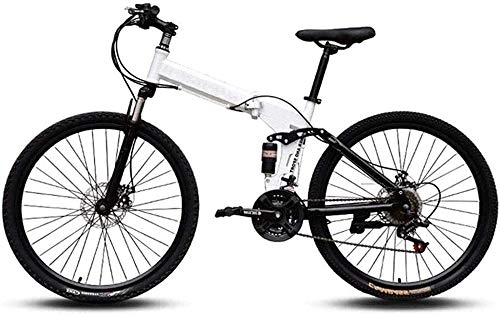 Vélos pliant : KRXLL Vélo Pliable Facile à Transporter Cadre en Acier à Haute teneur en Carbone Pliable Vélo Pliable à Double Vitesse et Absorption des Chocs-B_27 Vitesses
