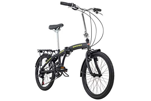 Vélos pliant : KS Cycling Mixte - Adulte Vélo Pliant Quickfold 20" Noir / Jaune RH 27cm 20