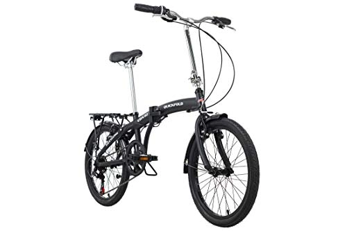Vélos pliant : KS Cycling Quickfold Vélo Pliant 20" Noir et Blanc RH 28 cm Mixte-Adulte, Zoll, 27 cm