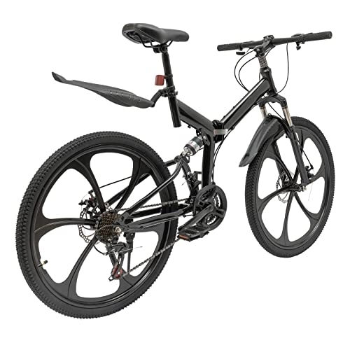 Vélos pliant : LEEAMHOME VTT 26 ", 21 vitesses, de qualité supérieure, pour adultes, 26 ", pour filles et garçons, vélo pliant pour adultes, VTT pliable, freins à double disque