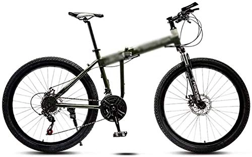 Vélos pliant : MJY Vélo adulte VTT tout-terrain vélos unisexes 21 vitesses pliable VTT à vitesse variable Double roues à rayons amortisseurs de chocs 6-27, 24 pouces