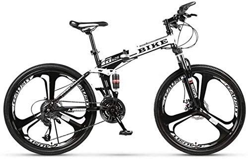 Vélos pliant : MOLVUS Vélo de montagne pliable pour homme, 24 / 26 pouces en aluminium, vélo de ville, 21 niveaux, 61 cm